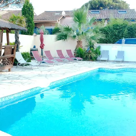 別荘 Reve D'azur De La Nartelle, Mazet 35m2, Parking, Piscine Partagee, Terrasse Bbq & Draps Inclus