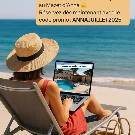 Reve D'azur De La Nartelle, Mazet 35m2, Parking, Piscine Partagee, Terrasse Bbq & Draps Inclus *