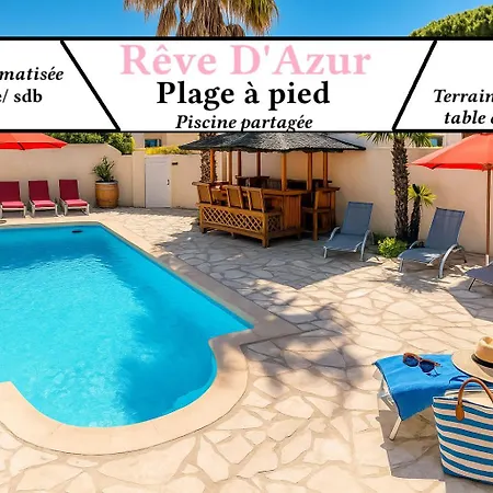 Reve D'azur De La Nartelle, Mazet 35m2, Parking, Piscine Partagee, Terrasse Bbq & Draps Inclus *
