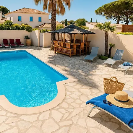 Reve D'azur De La Nartelle, Mazet 35m2, Parking, Piscine Partagee, Terrasse Bbq & Draps Inclus Сент-Максим