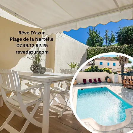 Mazet Bord De Piscine Partagee - Parking - Bbq - Draps Inclus Casa de Férias