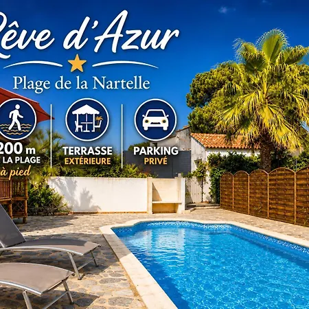 Mazet - De La Nartelle à 200m- Piscine Au Sel -terrasse- Parking - Bbq- Calme&détente Draps Inclus- Check-in 20h Maximum Sainte-Maxime
